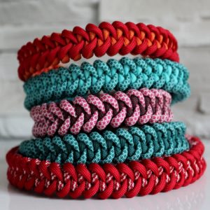 Collier paracord chien Nora