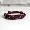 bracelet paracord bordeaux