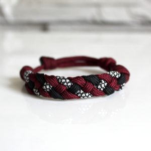 bracelet paracord bordeaux