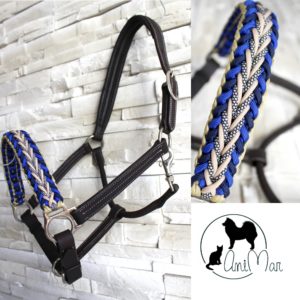 Licol cheval cuir et paracord