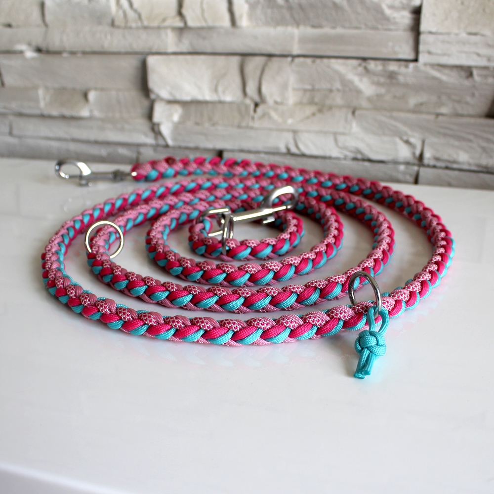 Laisse paracord double lasso