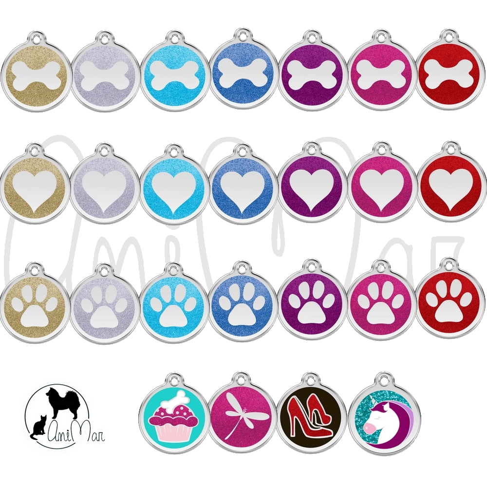 Médaille personnalisée pour chien - modèle patte